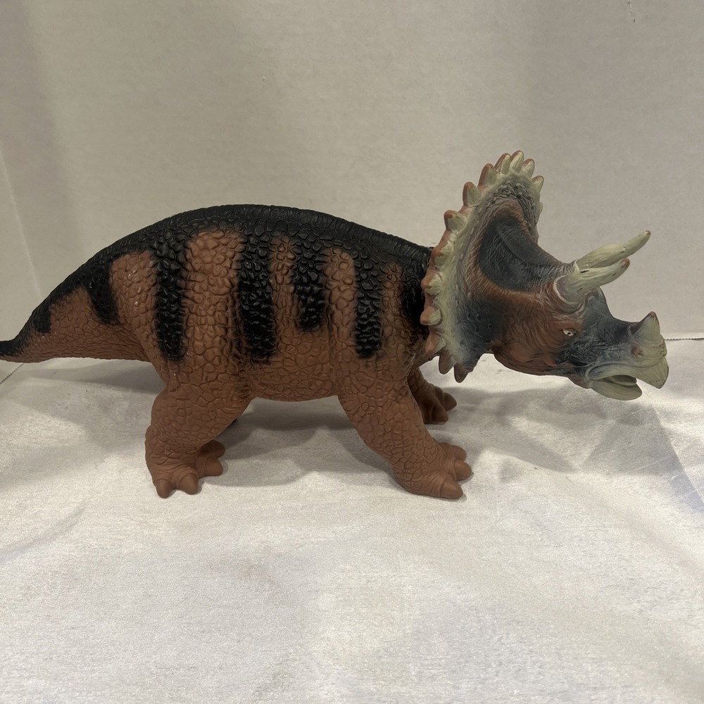 Maidenhead Brown & Black Triceratops 2016 Dinosaur 2234 A - Soft Squishy Vinyl